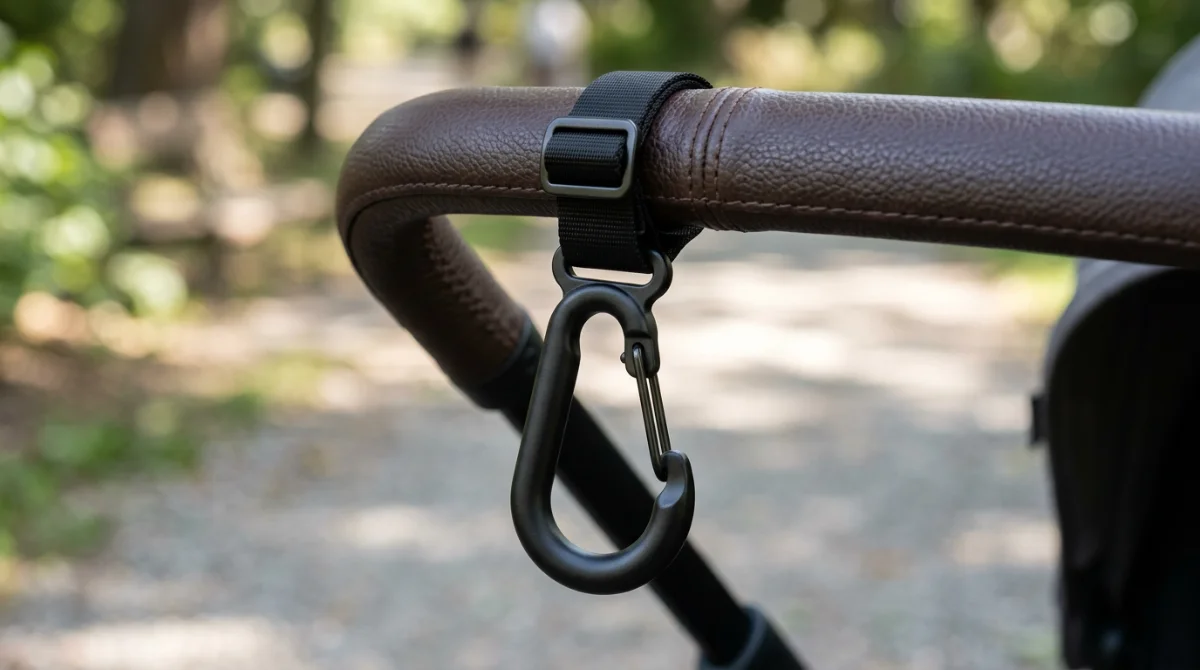 Zoom sur des attaches poussette robustes pour sécuriser le sac – comment choisir son sac à langer