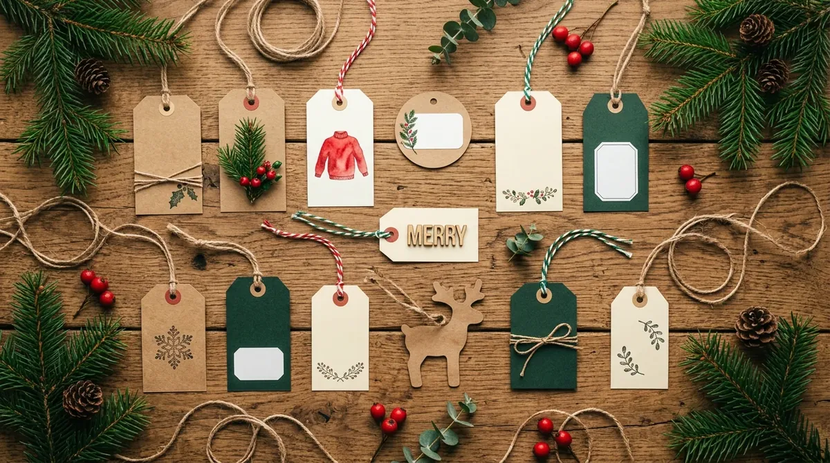 Étiquettes de Noël à imprimer : Créez vos plus beaux cadeaux !
