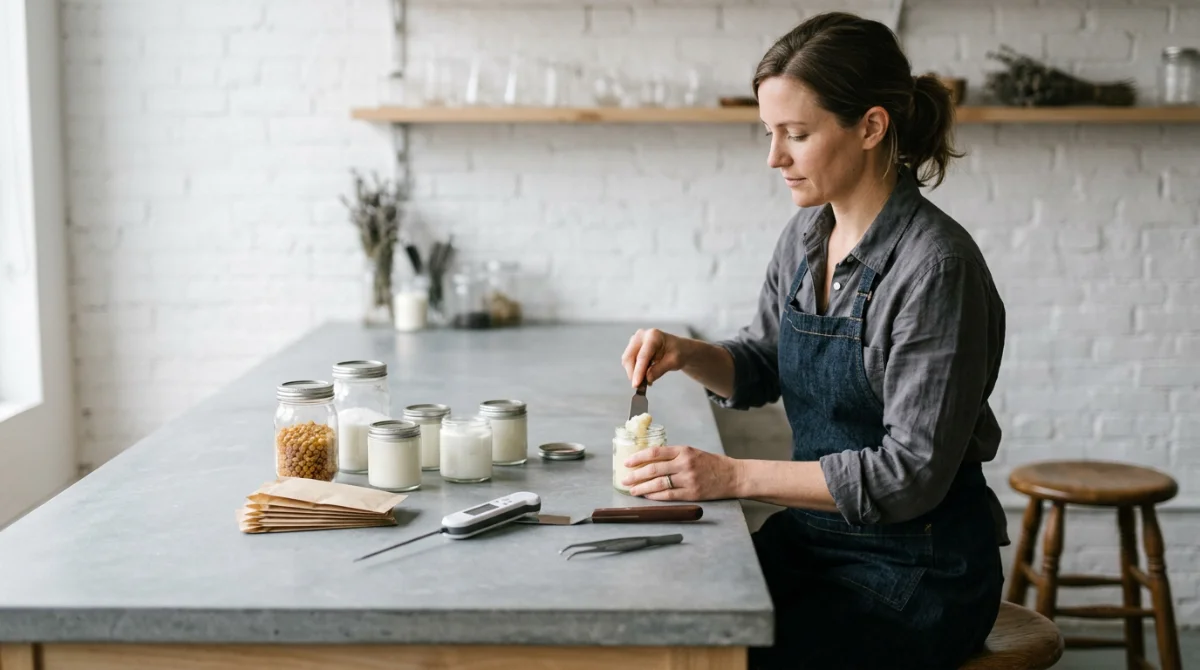 Organisation optimale du matériel avant de commencer – fabriquer une bougie parfumée maison