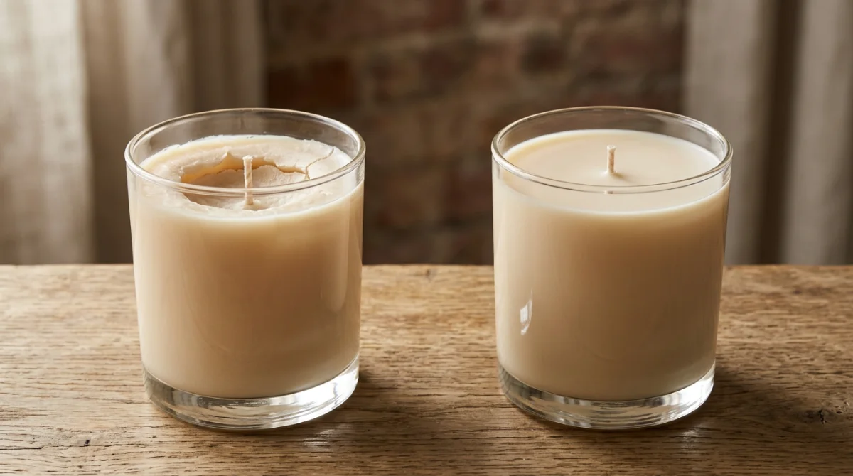 Correction des défauts de surface pour un rendu pro – fabriquer une bougie parfumée maison