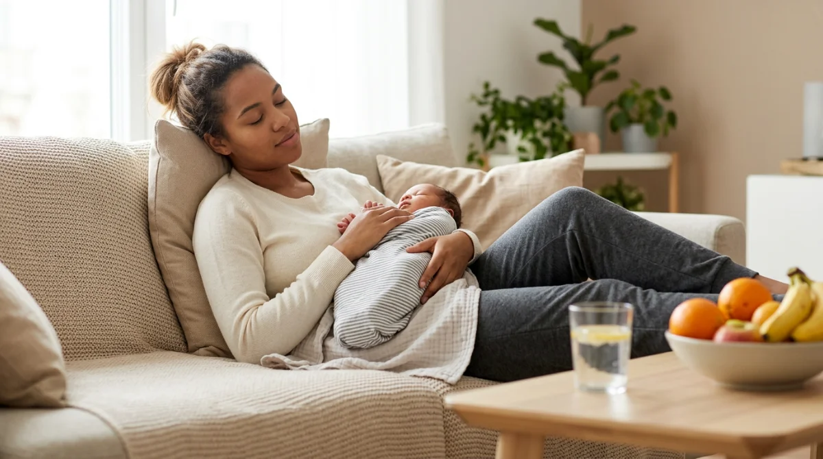 Repos et alimentation saine durant les premières semaines – retrouver la forme après grossesse
